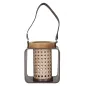 LATARNIA IRON-RATTAN 16x13x20 cm MIN 2